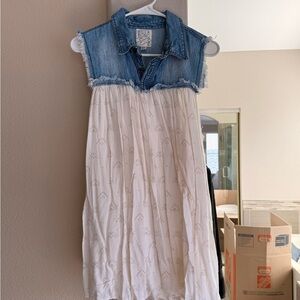 Denim and Cream Dress … perfect for your next country concert!